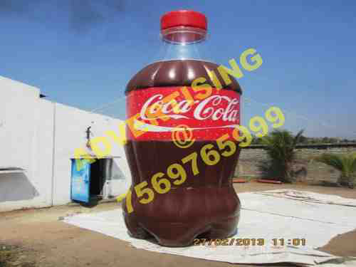 coca-cola inflatable bottle